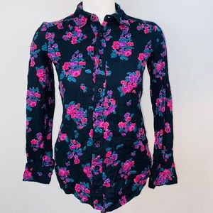 Billabong Floral  Black XS Long Sleeve